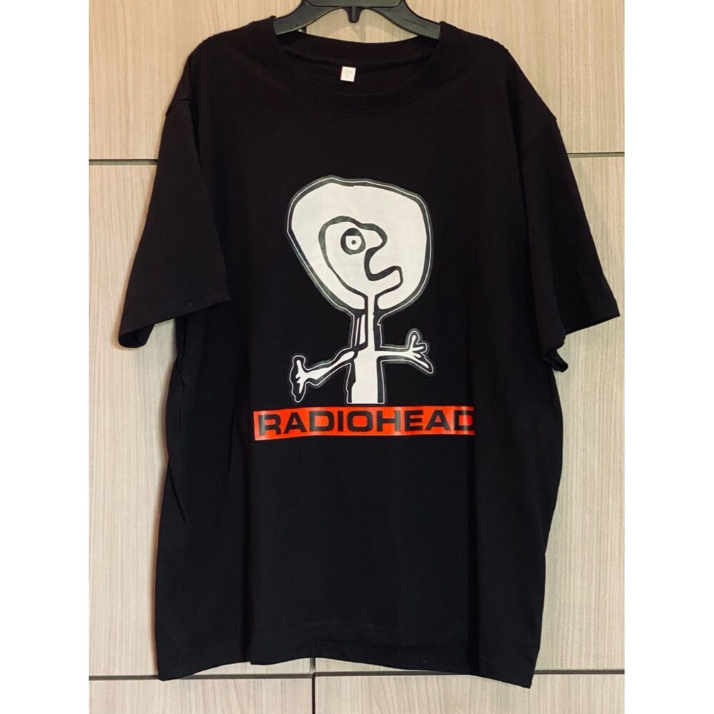 Radiohead T-shirt Large Black New without Tags Modified Bear / Kid A Bear